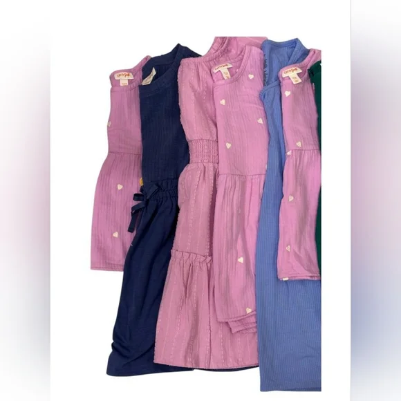 Lot 9pcs of Girl Dresses, Summer Dresses, Mix Sizes, Designs and Brands - Picture 2 of 4